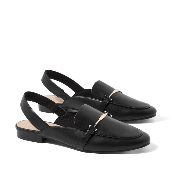 Topshop | Shoes | Topshop Lemonade Slingback Black Loafers | Poshmark